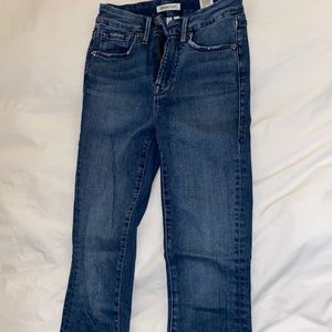 Good American high waisted dark wash